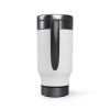 Black Irish Stainless Steel Travel Mug with Handle; 14oz