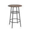 Bar table, equipped with 2 bar stools , with backrest and partition