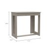 Berwick Rectangle Writing Desk Light Grey