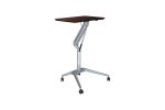 31 - 40 H x 19 W x 27.5 D Home/ Office Espresso Adjustable Standing Desk, Ergonomic, Locking Castors, Commercial Grade