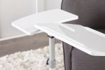 23 - 33 H x 15.75 W x 27.5 D Home/ Office Glossy White Adjustable Reading Table, Locking Casters, Tilting Top