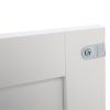 FCH Double Door Side Cabinet With Partition White