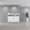 FCH Double Door Side Cabinet With Partition White