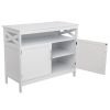 FCH Double Door Side Cabinet With Partition White