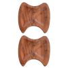 WILLART Wooden Serving Platter Tray Bowl for Serving Snacks Salad Fruits or Platters (Dimension : LxBxH - 20 cm x 19 cm x 1.75 cm) - Set of 2