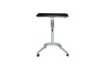 31 - 40 H x 19 W x 27.5 D Home/ Office Espresso Adjustable Standing Desk, Ergonomic, Locking Castors, Commercial Grade