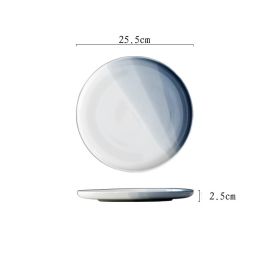 Home Creative Gradient Nordic Ceramic Tableware (Option: 10inch Plates)