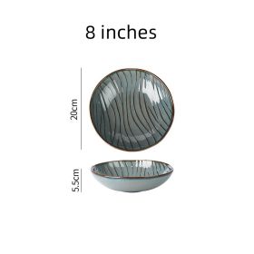 Japanese-style Kiln Glaze Special Western Food Pasta Plate (Option: Wuhui Kiln Transformation-4PCS-Salad bowl)