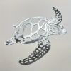 1pc, Metal Sea Turtle Ornament Beach Theme Decor Wall Art Decorations Wall Hanging For Indoor Living Room Decor