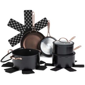 Nonstick 12-Piece Cookware Set, Rose Gold (actual_color: Rose Gold)