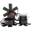 Nonstick 12-Piece Cookware Set, Rose Gold