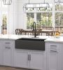 Inch White Farmhouse Sink Deep Apron Sink Undermount Farmhouse Kitchen Sink Single Farm Sink