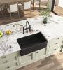 Inch White Farmhouse Sink Deep Apron Sink Undermount Farmhouse Kitchen Sink Single Farm Sink