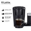 K-Latte Single Serve K-Cup Coffee and Latte Maker, Black